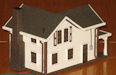 Download the .stl file and 3D Print your own Two Story Farm House HO scale model for your model train set.